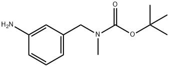 TERT-BUTYL 3-AMINOBENZYL(METHYL)CARBAMATE 结构式