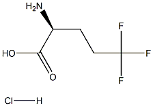 (S)-2-氨基-5,5,5-三氟戊酸盐酸盐 结构式