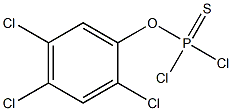 o-(2,4,5-trichlorophenyl) phosphorodichloridothioate 结构式