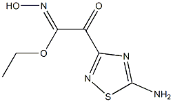 ETHYL 2-(5-AMINO-1,2,4-THIADIAZOL-3-YL)-N-HYDROXY-2-OXOACETIMIDATE 结构式
