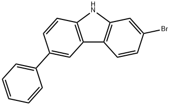 2-溴-6-苯基-9H咔唑 结构式