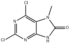 8H-Purin-8-one, 2,6-dichloro-7,9-dihydro-7-methyl- 结构式