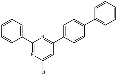 4-(联苯-4-基)-6-氯-2-苯基嘧啶 结构式