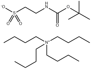 2-(BOC-氨基)乙磺酸四丁基铵盐 结构式