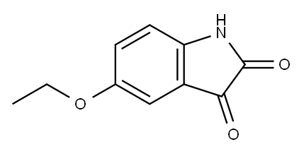 5-乙氧基-2,3-二氢-1H-吲哚-2,3-二酮 结构式