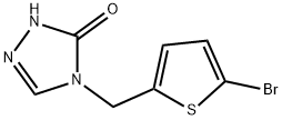 3H-1,2,4-Triazol-3-one, 4-[(5-bromo-2-thienyl)methyl]-2,4-dihydro- 结构式