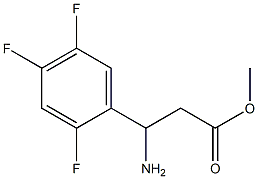 METHYL 3-AMINO-3-(2,4,5-TRIFLUOROPHENYL)PROPANOATE 结构式