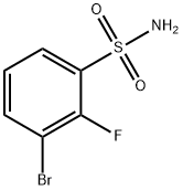 3-溴-2-氟苯磺酰胺 结构式