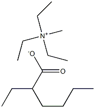 2-ETHYLHEXANOIC ACID TRIETHYLMETHYLAMMONIUM SALT 结构式