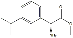 METHYL (2R)-2-AMINO-2-[3-(PROPAN-2-YL)PHENYL]ACETATE 结构式