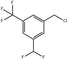 1-(chloromethyl)-3-(difluoromethyl)-5-(trifluoromethyl)benzene 结构式