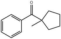 1-Methylcyclopentyl phenyl ketone 结构式