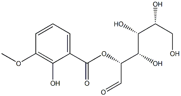 2-HYDROXY-3-METHOXYBENZOIC ACID GLUCOSE ESTER 结构式
