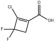 1-Cyclobutene-1-carboxylic acid, 2-chloro-3,3-difluoro- 结构式
