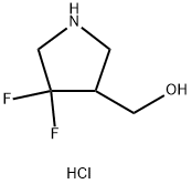 (4,4-difluoropyrrolidin-3-yl)methanol hydrochloride 结构式