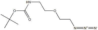 Carbamic acid, N-[2-(2-azidoethoxy)ethyl]-, 1,1-dimethylethyl ester 结构式