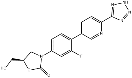 (R)-3-(4-(6-(1H-tetrazol-5-yl)pyridin-3-yl)-3-fluorophenyl)-5-(hydroxymethyl)oxazolidin-2-one