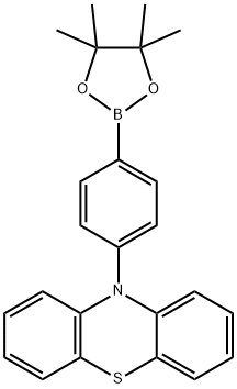 10-(4-硼酸频哪醇酯苯基)吩噻嗪 结构式