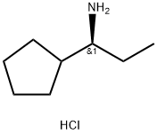 (S)-1-cyclopentylpropan-1-amine hydrochloride 结构式