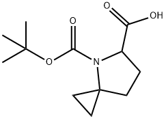 4-BOC-4-氮杂螺[2.4]庚烷-5-甲酸 结构式