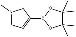 1-methyl-3-(4,4,5,5-tetramethyl-1,3,2-dioxaborolan-2-yl)-2,5-dihydro-1H-pyrrole 结构式