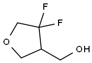 (4,4-二氟四氢呋喃-3-基)甲醇 结构式