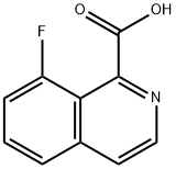 8-氟异喹啉-1-羧酸 结构式