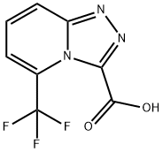 5-(trifluoromethyl)-[1,2,4]triazolo[4,3-a]pyridine-3-carboxylic acid 结构式