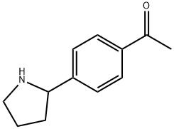 1-[4-(pyrrolidin-2-yl)phenyl]ethan-1-one 结构式
