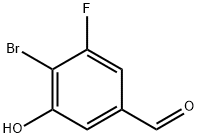 4-溴-3-氟-5-羟基苯甲醛 结构式