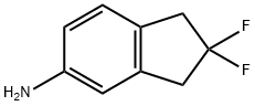 2,2-二氟-2,3-二氢-1H-茚-5-胺 结构式