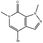 4-溴-1,6-二甲基-1H-吡唑并[3,4-C]吡啶-7(6H)-酮 结构式