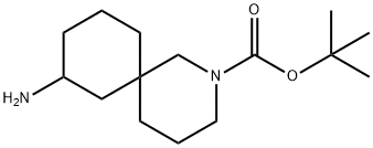 tert-butyl 8-amino-2-azaspiro[5.5]undecane-2-carboxylate 结构式