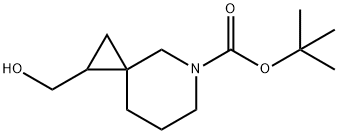 1-(羟甲基)-5-氮杂螺[2.5]辛烷-5-羧酸叔丁酯 结构式