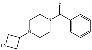 1-(azetidin-3-yl)-4-benzoylpiperazine 结构式
