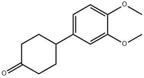 4-(3,4-Dimethoxyphenyl)cyclohexanone 结构式