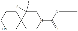 tert-butyl 7,7-difluoro-2,9-diazaspiro[5.5]undecane-9-carboxylate 结构式