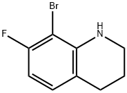 8-Bromo-7-fluoro-1,2,3,4-tetrahydro-quinoline 结构式