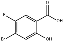 4-Bromo-5-fluoro-2-hydroxy-benzoic acid 结构式
