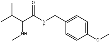 Butanamide, N-[(4-methoxyphenyl)methyl]-3-methyl-2-(methylamino) 结构式