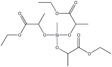 Propionic acid, 2,2',2''-[(methylsilylidyne)trioxy]tri-, triethyl ester 结构式