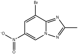 8-bromo-2-methyl-6-nitro-[1,2,4]triazolo[1,5-a]pyridine 结构式