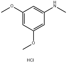 3,5-二甲氧基-N-甲基苯胺盐酸 结构式