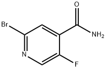 2-溴-5-氟异烟酰胺 结构式