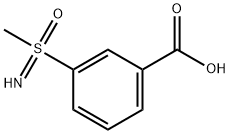 3-(S-甲磺酰亚胺基)苯甲酸 结构式