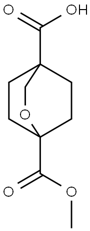 1-(甲氧基羰基)-2-氧杂二环[2.2.2]辛烷-4-羧酸 结构式