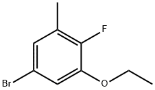 5-BROMO-1-ETHOXY-2-FLUORO-3-METHYLBENZENE 结构式