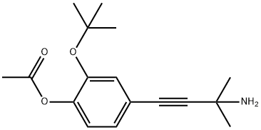 PHENOL, 4-(3-AMINO-3-METHYL-1-BUTYN-1-YL)-2-(1,1-DIMETHYLETHOXY)-, 1-ACETATE 结构式