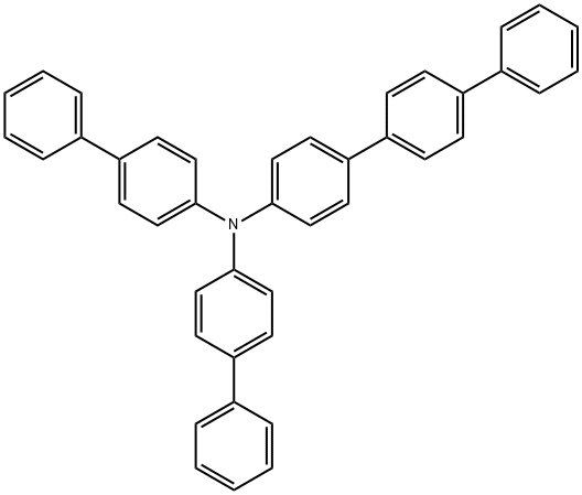 N,N-双([1,1′-联苯]-4-基)[1,1′:4′,1′′-三联苯]-4-胺 结构式