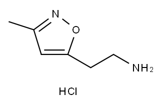 2-(3-甲基异噁唑-5-基)乙-1-胺盐酸盐 结构式